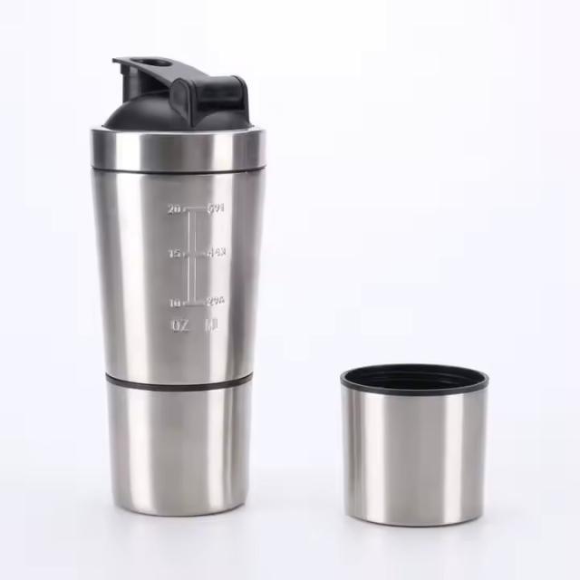 Premium Steel Shaker 600ml With Container